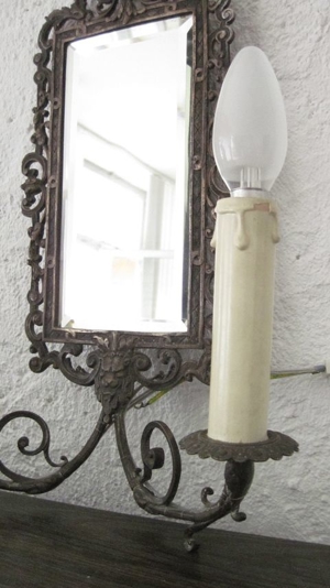 Antiker Spiegel mit Fassettenschliff, Bild 3