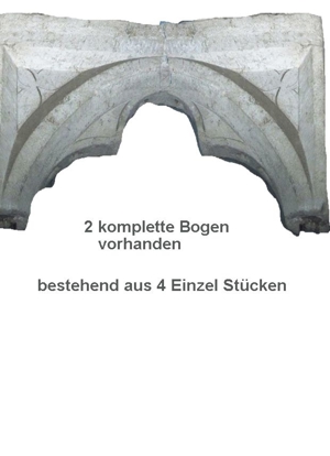 Antiker Gothic Fries ,besteht aus 4 Einzel-Elementen Bild 1
