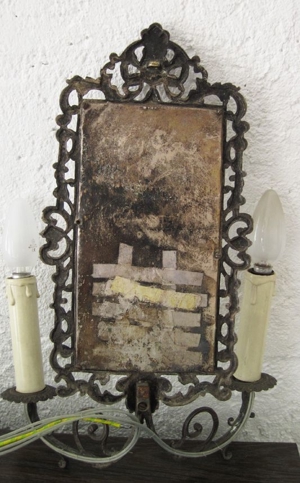 Antiker Spiegel mit Fassettenschliff, Bild 4