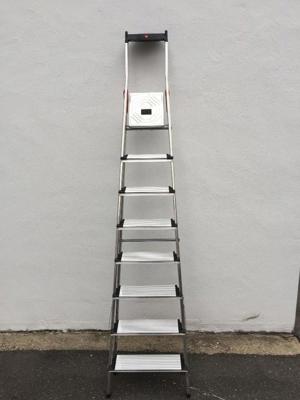 Hailo Profi XXL 8 Stufen Klapp-Leiter 2,33m (3,46m) neu neuwertig Bild 3