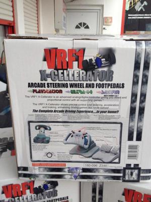Spielkonsole VRF1 X-Cellerator Lenkrad mit Pedal für PS1 & PS2 & N64, OVP, Bild 7