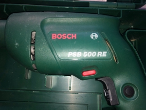 Bosch PSB 500 RE Schlagbohrmaschine mit Koffer/Anleitung, Bohrer, dÃŒbeln, Wohnung, Haus Bild 2