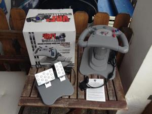 Spielkonsole VRF1 X-Cellerator Lenkrad mit Pedal für PS1 & PS2 & N64, OVP, Bild 1
