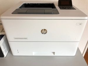 hp LaserJet Enterprise M506 Drucker, neuwertig, noch 3.600 Seiten möglich, Netzwerkfähig, Bild 1
