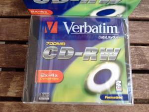 43x Verbatim + 20x Yamaha + 39x Philips CD-RW, neu & unbenutzt, OVP, Bild 2