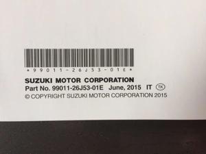 neue AN650/Z USO E Manutenzione (Suzuki Burgman650 Z Fahrerhandbuch) in Italienisch Bild 3