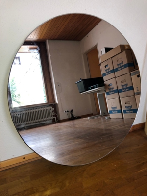 Kristal Wandspiegel, 90cm Durchmesser, Wohnung, Haus, Gang, Zimmer, Bild 5