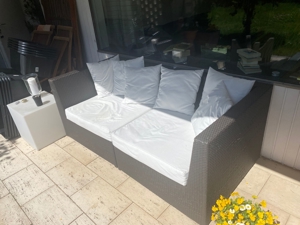 Korb Garten Lounge (2x 90x90cm), relaxen, entspannen, Terrasse, Haus, Bungalow, Balkon, Rasen, Bild 9