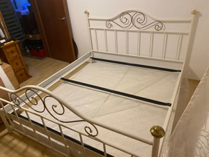 Wunderschönes Metall-Bett, 180x200cm, schlafen, müde, Haus, Wohnung, Gäste, Urlaub,  Bild 2