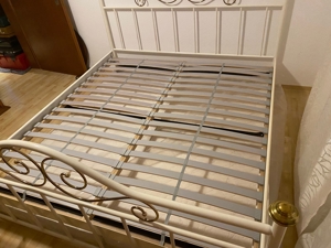 Wunderschönes Metall-Bett, 180x200cm, schlafen, müde, Haus, Wohnung, Gäste, Urlaub,  Bild 1