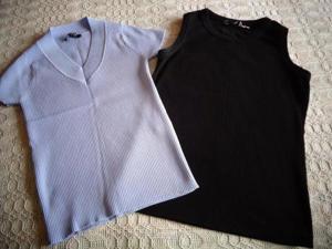 Mädchenbekleidung Set 2 Shirts ca. Gr. XS/S bzw. ca. Gr. 164 bzw. ca. Gr. 34/36 Bild 1