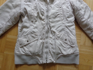 Vintage - Jacke, Kapuzenjacke, weißgrau, Gr. M bzw. ca. Gr. 38, H&M Bild 3