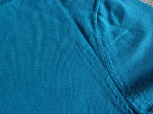 Vintage - Feinstrickpullover, Rollkragenpullover, Longpullover, ca. Gr. XS/S, ca. Gr. 34/36 smaragd Bild 3