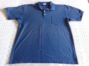 Poloshirt - Herren - Vintage, Gr. 44/46 bzw. ca. Gr. M, dunkelblau