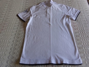 Herren-Polo-Shirt in 2in1-Optik, Gr. M bzw. 48/50, weiß Bild 2