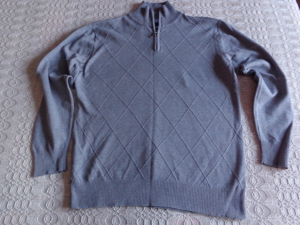Vintage - Pullover, Feinstrick, Herren, Gr. L, grau, RV, Westbury