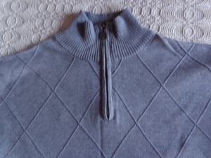 Vintage - Pullover, Feinstrick, Herren, Gr. L, grau, RV, Westbury Bild 3
