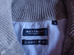 Vintage - Pullover, Feinstrick, Herren, Gr. L, grau, RV, Westbury Bild 4