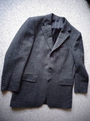 Vintage - Herrenbekleidung Jacket Kurzgr. 23, ca. Gr. 46, Fischgrät-Muster Bild 2