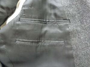 Vintage - Herrenbekleidung Jacket Kurzgr. 23, ca. Gr. 46, Fischgrät-Muster Bild 9