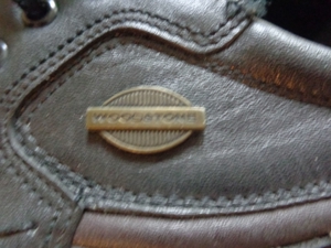 Vintage - Herren-Schuhe, Schnürschuhe, Gr. 41, schwarz/braun, gebraucht, Leder Bild 4