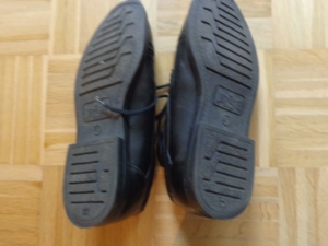 Vintage - Herren-Schuhe, Schnürschuhe, Gr. 41, schwarz/braun, gebraucht, Leder Bild 7