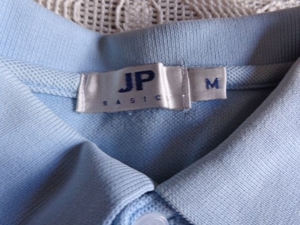Vintage - Herren-Poloshirt, Gr. M, hellblau, JP Bild 3