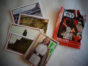 Star Wars Teil 2, 5 Sticker aus Zeitschrift TV Digital Bild 1