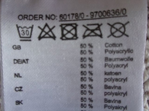 Pullover, Mustermix, Strickpullover, Gr. XS, Rundhals, naturfarben Bild 4