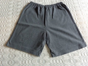 Shorts, Stretch, Winter-/Sommershorts, ca. Gr. 34 bzw. ca. Gr. XS, DIY, anthrazit, High Waist