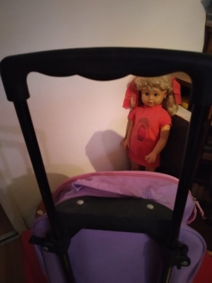 Disney Princess Tasche mit Rollen / Trolley - wie neuDisney Princess Arielle, Rapunzel, Cinderella Bild 4