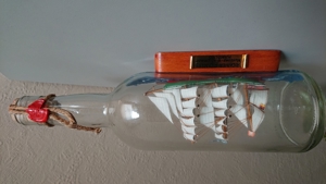 Flaschenbuddel mit schöner Windjammer Bild 1