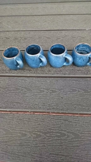 4 Schnapsbecher um 1950, Sammeln, Antik, Deko Bild 4