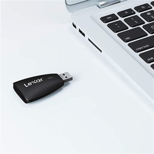 Speicherkartenleser, USB 3.1 Typ A, Lexar Dual, SanDisk Extreme MicroSDXC 128GB, 200MB/s Bild 3