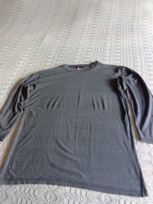 #Vintage - Shirt Langarm Langarmshirt, grau, Gr. 38 bzw. ca. Gr. M Bild 1