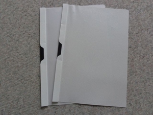 Klemm-Mappe DURACLIP DIN A4 f. 30 Blatt, 9 Stück, weiß + grau Bild 3