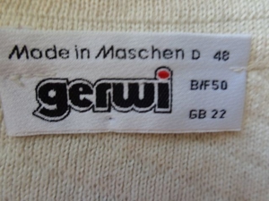 Damen - Weste Strickweste Wollweste ecru Gr. 48 bzw. ca. Gr. XL Bild 4