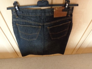 Vintage Rock Jeansrock ca. Gr. 36/38 bzw. ca. Gr. S/M, schwarz Bild 3