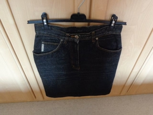 Vintage Rock Jeansrock ca. Gr. 36/38 bzw. ca. Gr. S/M, schwarz Bild 2