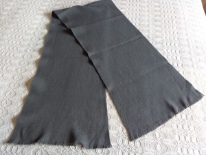 Schal, Fransenschal, grau, ganz kleine Fransen, ca. 146 cm lang