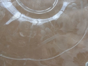 Vintage - Tortenplatte - Kuchenteller - Glas Bild 3