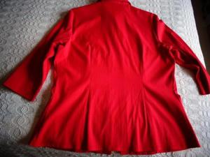 Damenbekleidung Bluse ca. Gr. 38/40, rot, Stretch, 3/4--Arm Bild 2