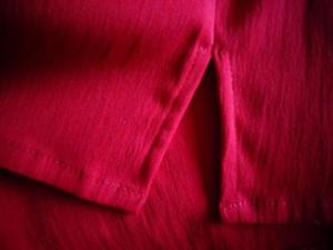 Damenbekleidung Bluse ca. Gr. 38/40, rot, Stretch, 3/4--Arm Bild 3