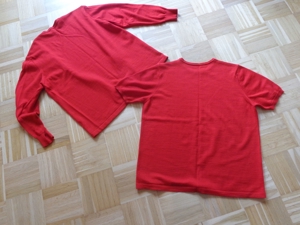 Twin-Set, Feinstrick, Jacke und Pullover, rot, Gr. XL, bitte nachmessen! Bild 11