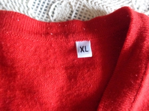 Twin-Set, Feinstrick, Jacke und Pullover, rot, Gr. XL, bitte nachmessen! Bild 3