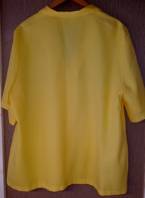 Bluse Kurzarm Kurzarmbluse kanariengelb Gr. 50 bzw. ca. Gr. XXL Bild 6