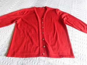 Twin-Set, Feinstrick, Jacke und Pullover, rot, Gr. XL, bitte nachmessen! Bild 2