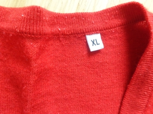 Twin-Set, Feinstrick, Jacke und Pullover, rot, Gr. XL, bitte nachmessen! Bild 10
