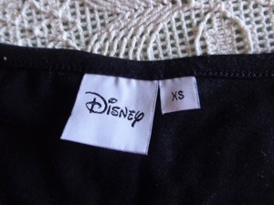 Vintage - Top, Longtop, Gr. XS bzw. ca. Gr. 34, schwarz/blau, Disney Bild 3