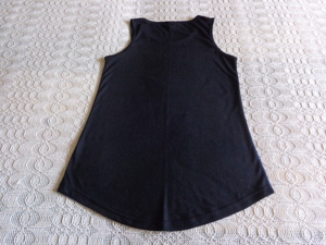 Vintage - Top, Longtop, Gr. XS bzw. ca. Gr. 34, schwarz/blau, Disney Bild 2